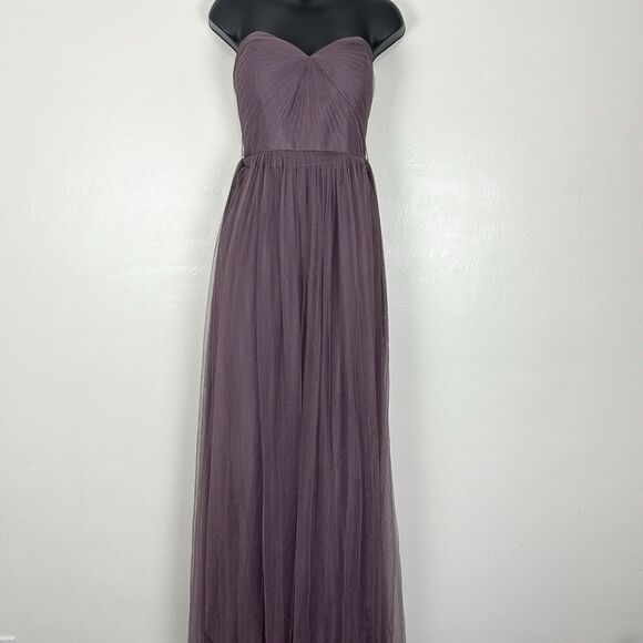 Jenny Yoo Size 12 Anabelle Convertible Tulle Gown Maxi Dress Lilac Dusty Purple - Picture 2 of 12